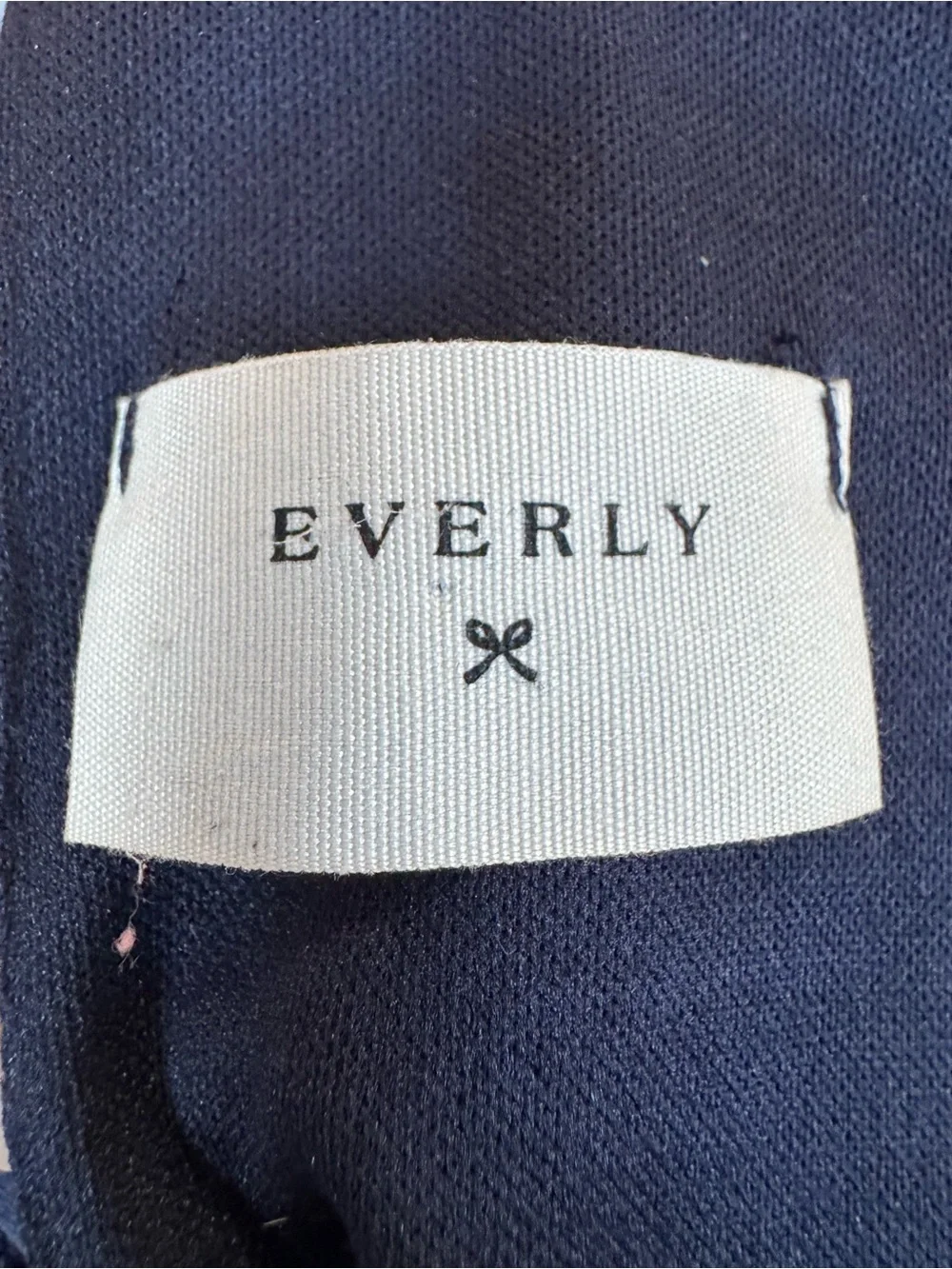 Everly Navy Floral Halter Shift Dress Size M Sleeveless Lined Boutique Made USA
